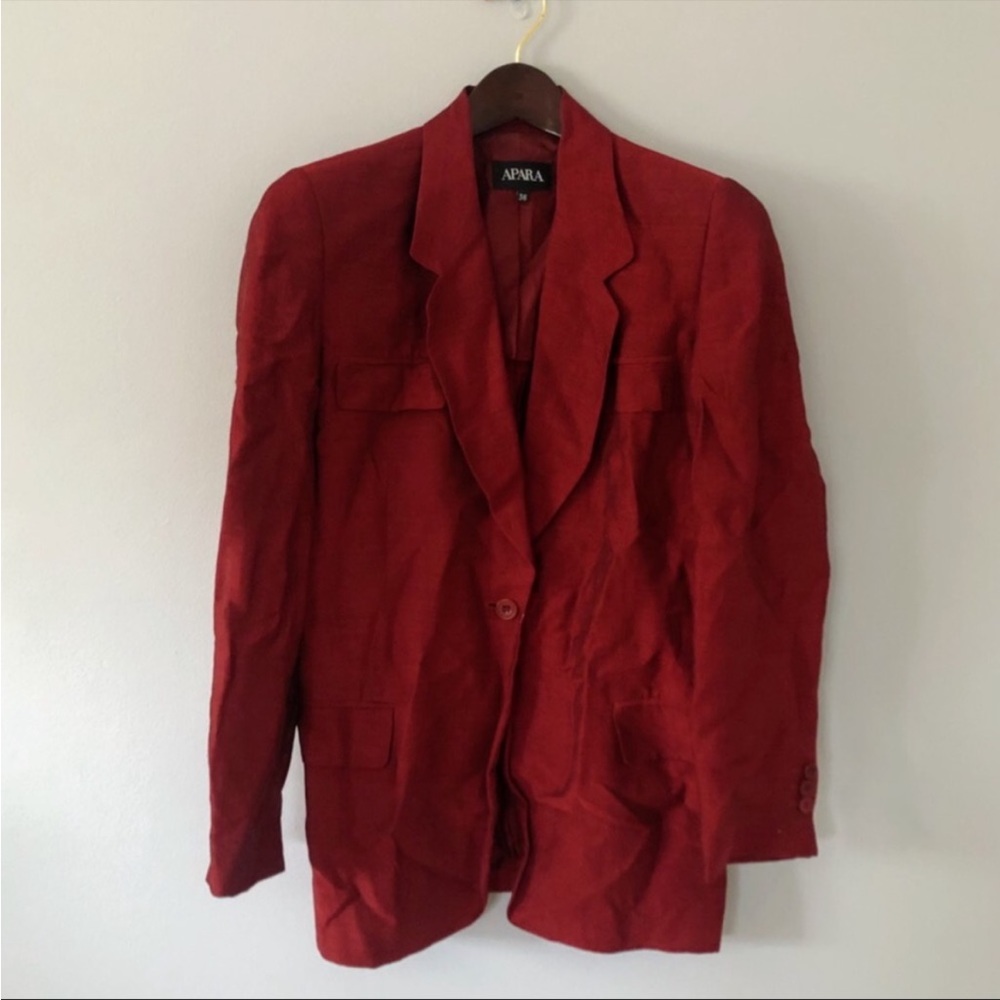 90s Red Blazer - Picture 3 of 4